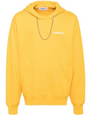 Ambush Felpa Ballchain Con Cappuccio - Giallo