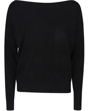 Patrizia Pepe ボートネック Tシャツ - ブラック