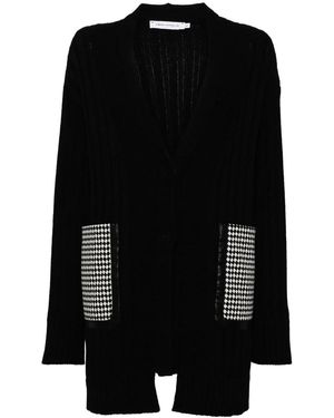 SIMONA CORSELLINI Cardigan A Quadri - Nero