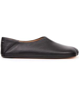 MM6 by Maison Margiela Chaussures En Cuir À Bout Carré - Marron