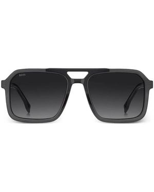 BOSS Square-Frame Sunglasses - Black