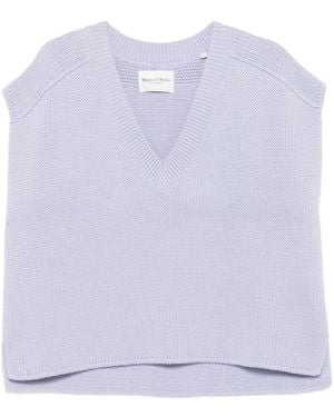 Marc O' Polo V-Neck Sleeveless Top - Purple