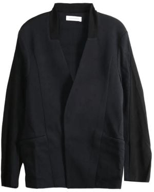 Kiko Kostadinov V-Neck Panelled Jacket - Black