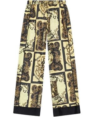 Ganni Printed Pants - White