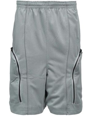 BREATH Mesh Zip-Pocket Shorts - Grey