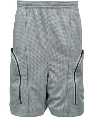 BREATH Mesh Zip-Pocket Shorts - Grey