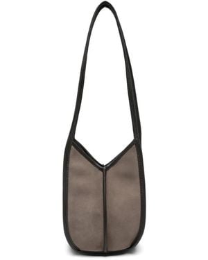 Hereu Cabus Leather-Trim Shoulder Bag - White