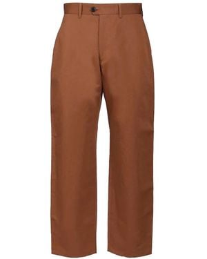 Paul Smith Slub-Texture Trousers - Brown