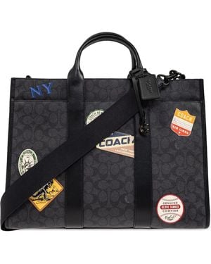 COACH Patch-Detail Tote Bag - Black