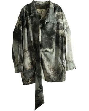 Ziggy Chen Tie-detail Shirt - グリーン
