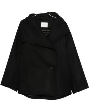 JOSEPH Abrigo Isaia Con Doble Botonadura - Negro