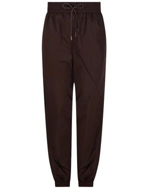 Zimmermann Drawstring-Waist Track Trousers - Brown