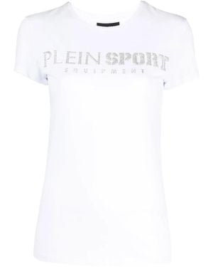 Philipp Plein Logo-Print Short-Sleeve T-Shirt - White