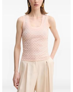 MARCIANO BY GUESS Aria Patterned Sleeveless Top - Pink