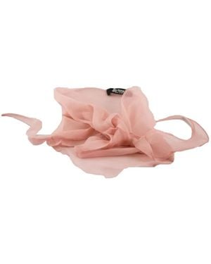 LA ROSE Semi-Transparenter Kefia Schal - Pink