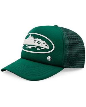 corteiz Puff-Print Trucker Hat - Green