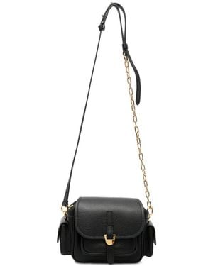 Coccinelle Campus Grained Shoulder Bag - White