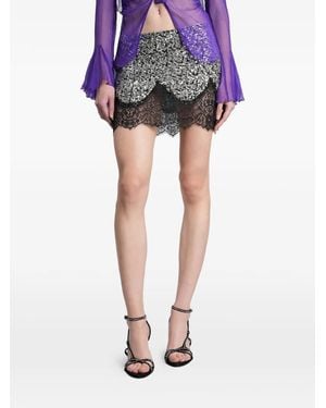 Siedres Gonna Con Paillettes - Blu