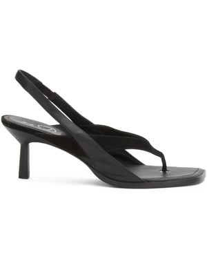 3.1 Phillip Lim 68Mm Slingback Leather Sandals - Black