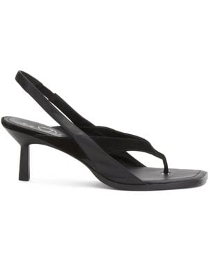 3.1 Phillip Lim 68Mm Slingback Leather Sandals - Black