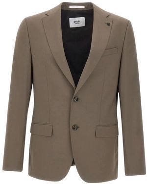 DIGEL Alesso Single-Breasted Blazer - Brown