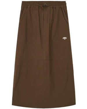 Chocoolate Elasticated-Waistband Skirt - Brown