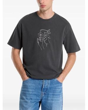 Samsøe & Samsøe Sagiles Graphic-Print T-Shirt - Gray