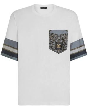 Dolce & Gabbana Jersey T-Shirt With Print - White