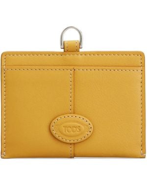 Tod's Logo Strap Cardholder - Yellow