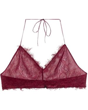 Saiid Kobeisy Lace Bra - Red