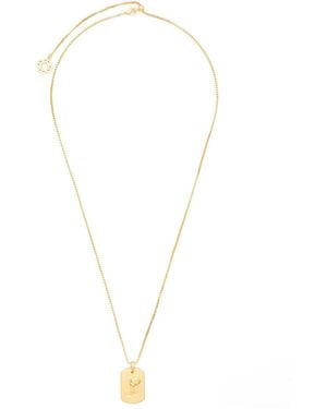 Maje Aquarius Zodiac-Design Necklace - White