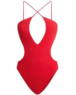 Moschino Costume Intero Con Dettaglio Cut-Out - Rosso