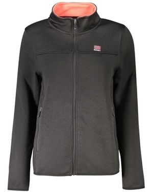 Norway 1963 Chaqueta Con Cremallera Y Cuello Alto - Negro