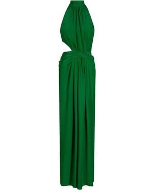 Johanna Ortiz Excepcionalidad Cut-Out Maxi Dress - Green