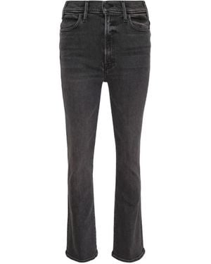 Mother Hustler Flare-Cut Jeans - Black
