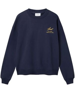Axel Arigato Logo-Embroidered Sweatshirt - Blue