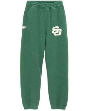SUMMER GAMES Logo-Print Track Pants - Green