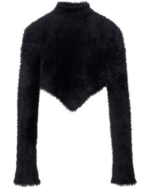 Marc Jacobs Hairy Grunge Sweater - Black