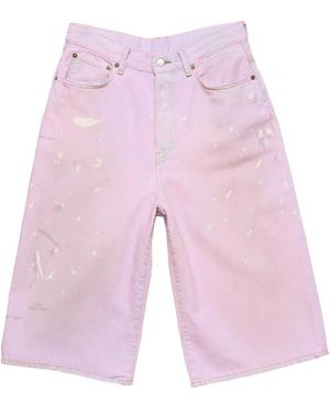 Acne Studios Denim Shorts - Pink