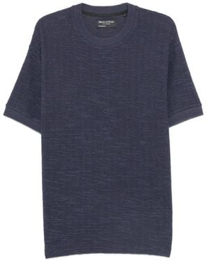 Marc O' Polo Textured-Knit T-Shirt - Blue