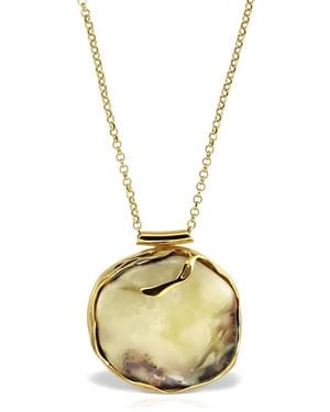 Elle Macpherson Stone Pendant Necklace - Metallic