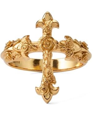 Emanuele Bicocchi Fleury Cross Ring - Metallic