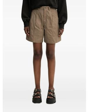 Fjallraven Pleated Tailored Shorts - Natural