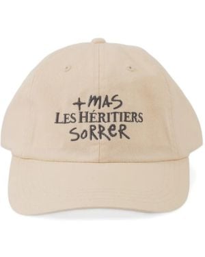 LES HÉRITIERS X Mas Sorrer Embroidered Cap - Natural