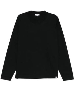 Norse Projects Klassisches Langarmshirt - Schwarz
