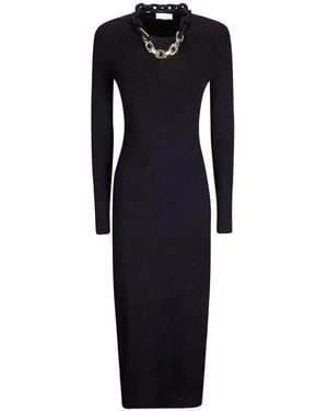 Rabanne Chain-Detail Dress - Blue