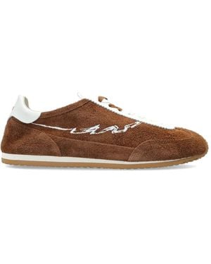 ENTERPRISE JAPAN Panelled Trainers - Brown