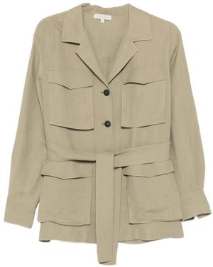Antonelli Button Belted Jacket - Natural