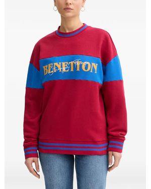 Benetton Stranger Things Colour-Block Sweatshirt - Red