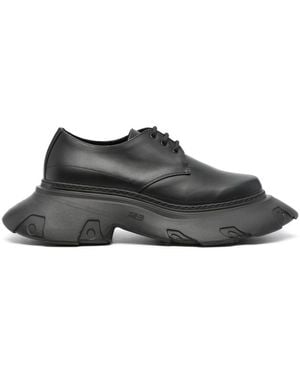 Phileo Oversize-Sole Derby Shoes - Grey